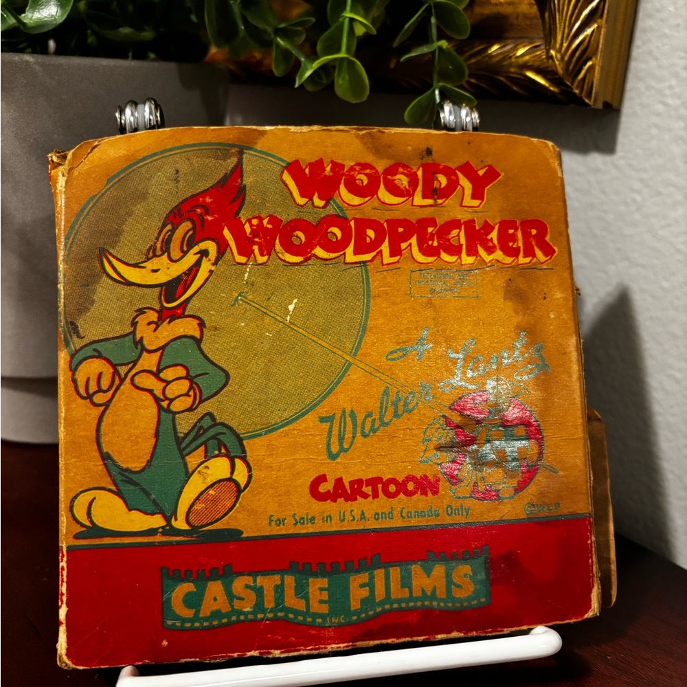 Vintage Old Woody Woodpecker Cartoon Film Reel